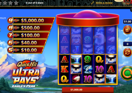 Quick Hit Ultra Pays Eagle’s Peak Slot Game Review